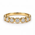 18K ROUND BEZEL FULL-ETERNITY BAND