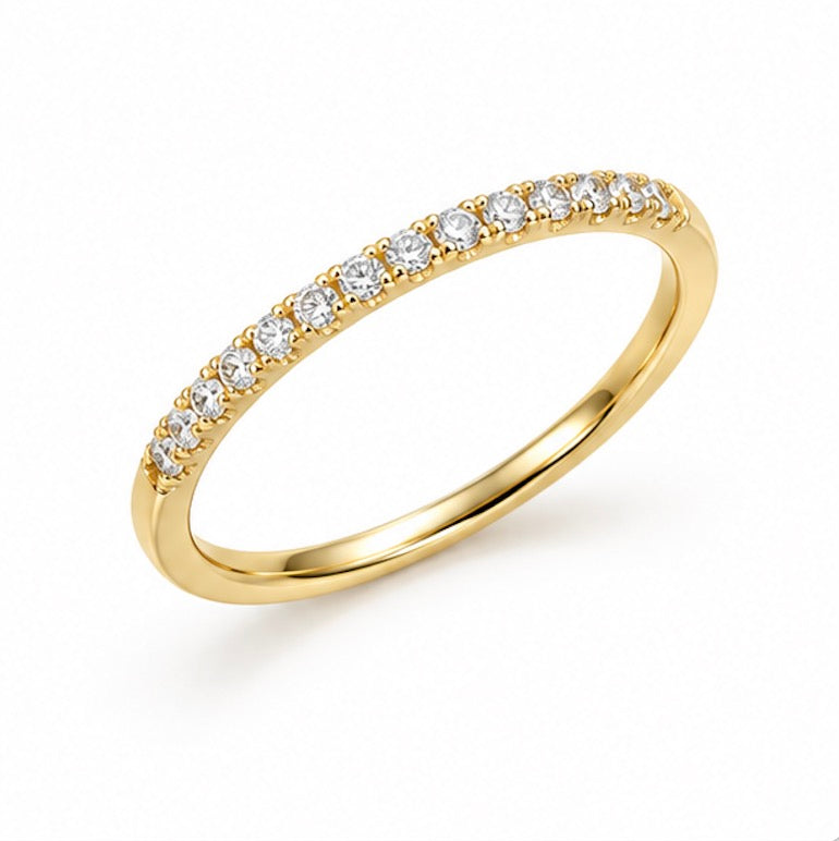 18K ROUND FULL-ETERNITY BAND