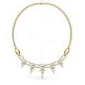 ROUND/14k YELLOWGOLD/DRAPED LINK NECKLACE, front view