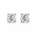 ROUND/14k WHITEGOLD/SCULPTED STUD EARRINGS, front view