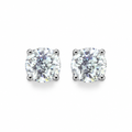 ROUND/14k WHITEGOLD/SCULPTED STUD EARRINGS, top view