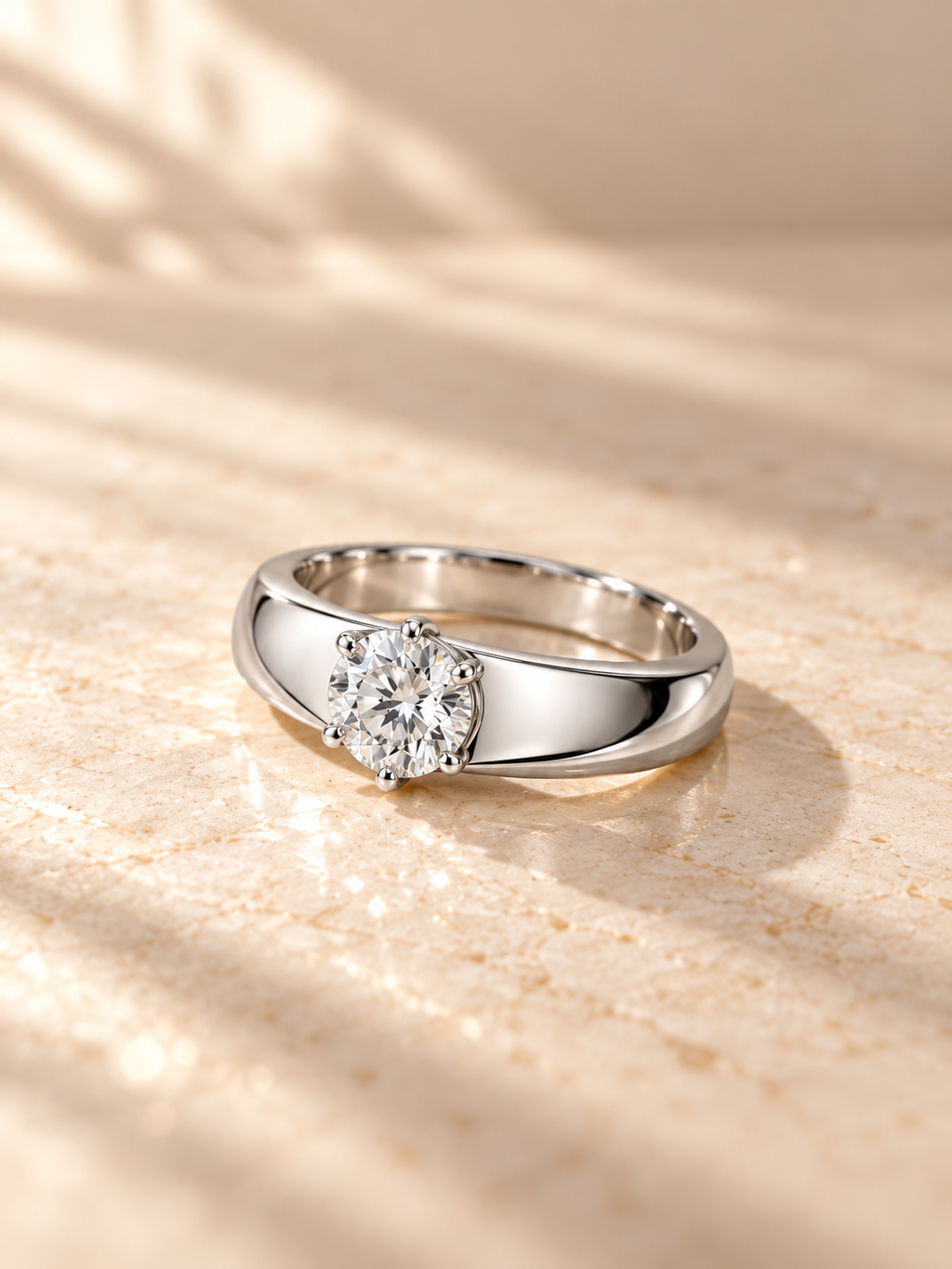 ROUND/3 CT /14k WHITEGOLD/SOLITAIRE