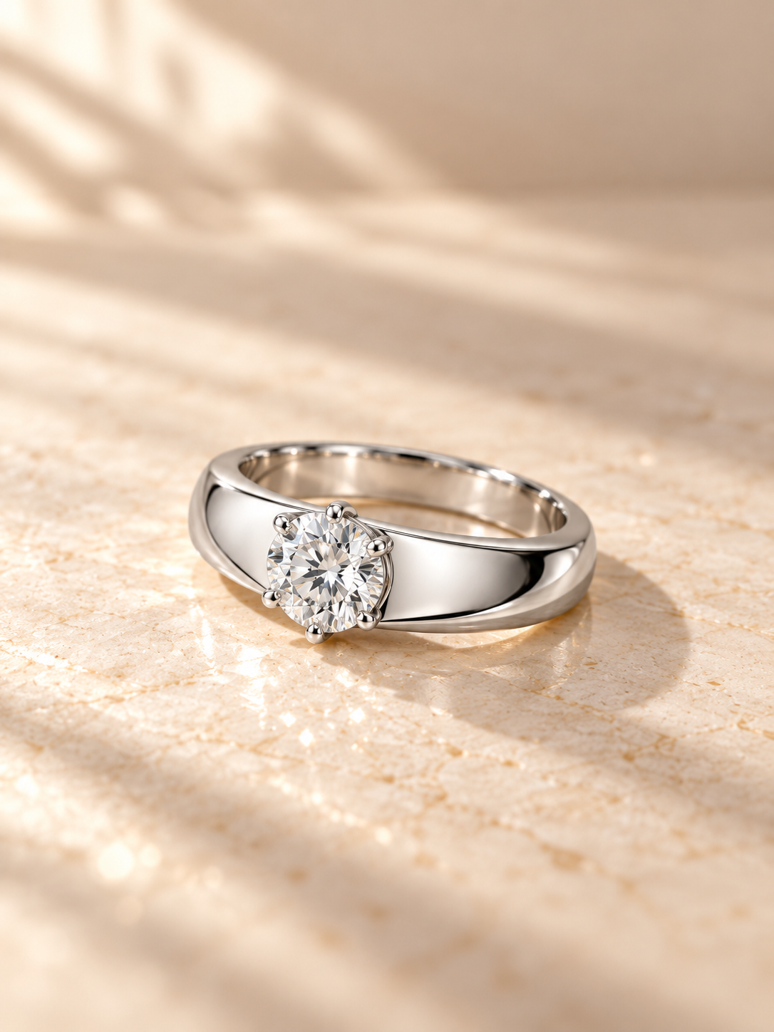 ROUND/3 CT /14k WHITEGOLD/SOLITAIRE