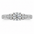 ROUND/3 CT /14k WHITEGOLD/DIAMOND BAND