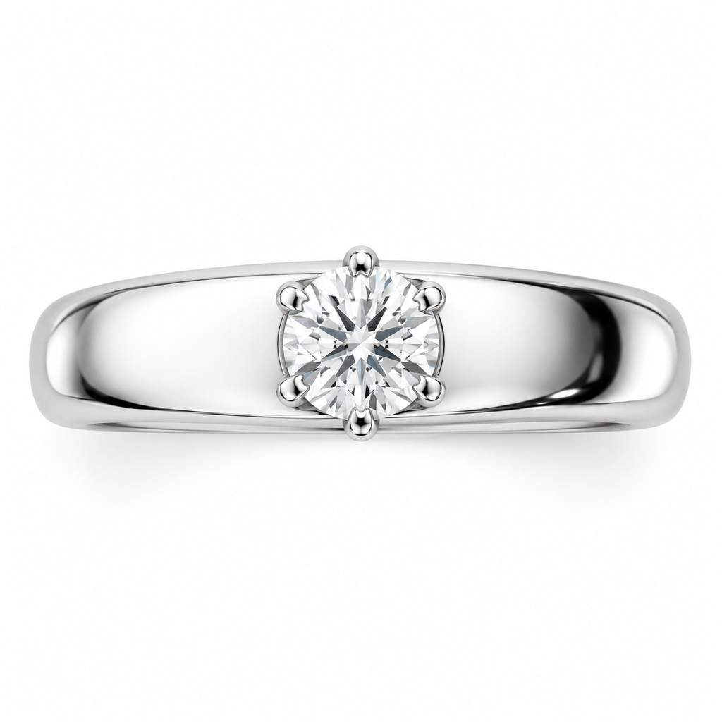 ROUND/3 CT /14k WHITEGOLD/SOLITAIRE