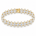 OVAL & BAGUETTE/14k YELLOWGOLD/TENNIS BRACELET