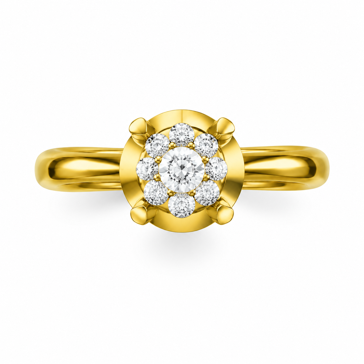 ROUND/1 CT /14k YELLOWGOLD/SOLITAIRE