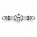 ROUND/3 CT /14k WHITEGOLD/DIAMOND BAND
